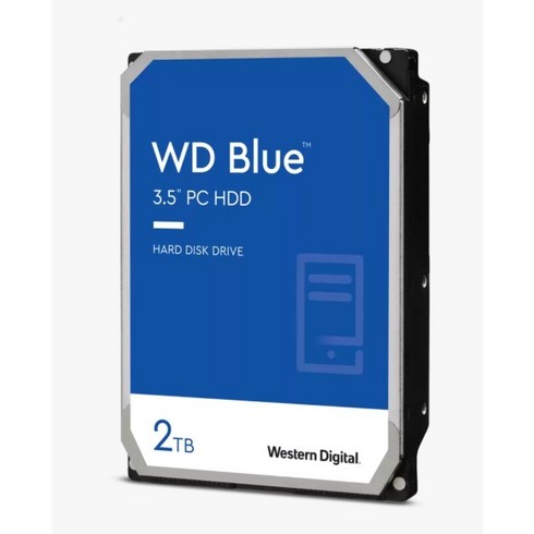 hdd2tb - WD Blue HDD SATA3 하드디스크, WD20EZBX, 2TB