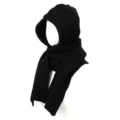 유니버셜 케미스트리 울 Twist Black Muffler Balaclava 바라클라바