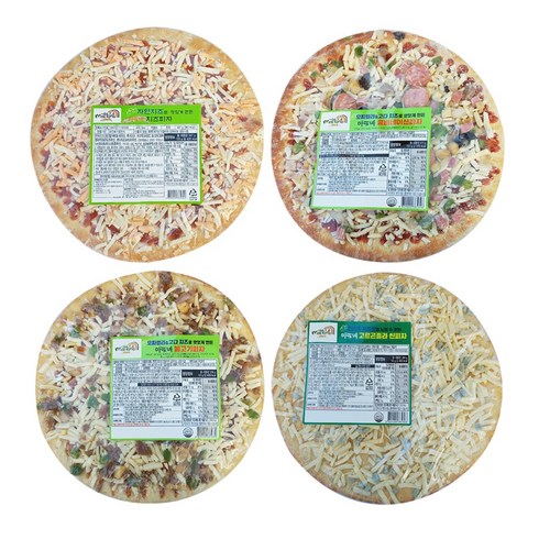 디마떼오 피자 4종20팩 - [치타마켓] 마또네 피자 4종 4개 (각1개씩), 1세트, 288g