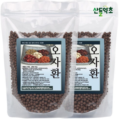 오자환 400gx2팩 구기자 오미자 복분자 연자육 산수유, 400g, 2개