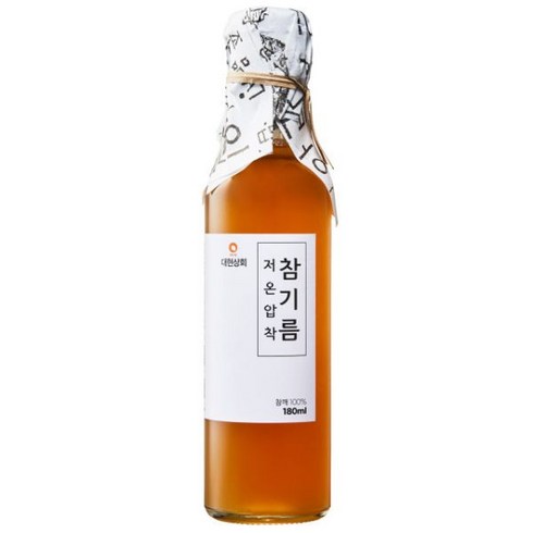 대현상회 저온압착 참기름, 3개, 180ml