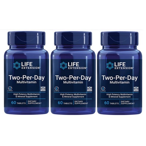 Life Extension 라이프익스텐션 투퍼데이 Two-Per-Day Tablets 타블렛 120정, 60정, 3개