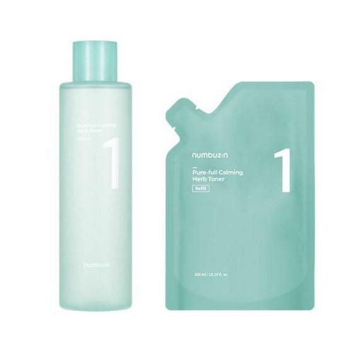 넘버즈인 1번 진정 맑게담은 청초토너 300ml 리필기획(+300ml 증정), 2개