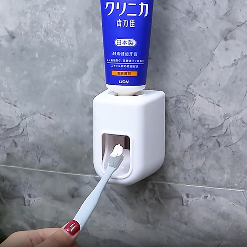 퓨어스 자동 치약 짜개 디스펜서, 1개, 화이트