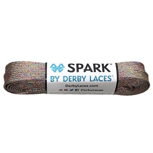 해외상품 Derby Laces Rainbow Mirage 스파크 신발끈 신발 스케이트 부츠 롤러 더비 하키 및 아이스 용 54 인치 / 137 cm 114757, 120 Inch / 305 cm