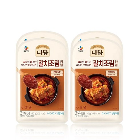 다담 냉장 갈치조림 양념150g 4입, 4개, 150g