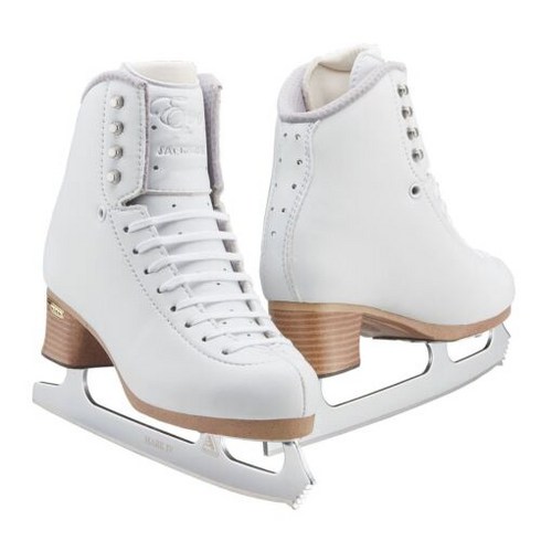 잭슨 피겨화 스케이트 Jackson Ice Skates Evo Fusion Ladies FS2020 with Mark IV Blade, 6.5 Adult Width C/D