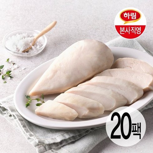 하림수비드닭가슴살 - 하림 [T딜]하림 냉장 수비드 닭가슴살 오리지널 100g 20팩, 20개