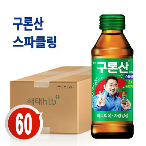 해태htb 영진 구론산 탄산 오리지날 선물세트, 60병, 150ml