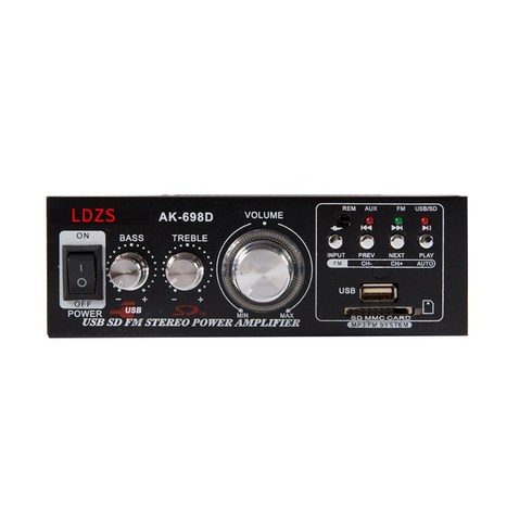 미니 소형 블루투스 앰프 매장 카페 영업용 스피커, 블랙 파워 앰프 블루투스 버전