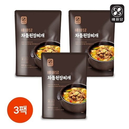 이영자의 갈비탕1팩된장찌개1팩 - 해화당 [해화당]차돌 된장찌개 800g 3팩, 3개