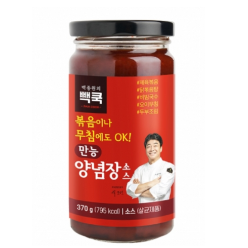 백종원만능양념장 - 백종원의 만능양념장 소스 매콤한 맛 370g, 3개