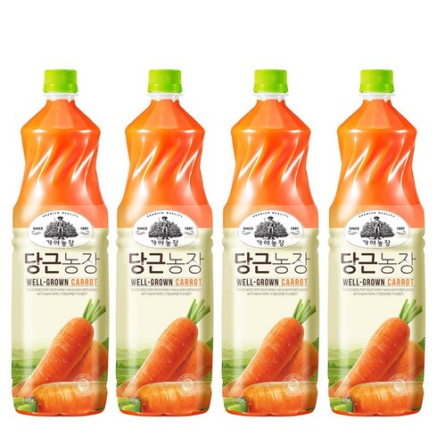 당근주스 - 가야농장 당근농장 1.5L x 4페트, 4개