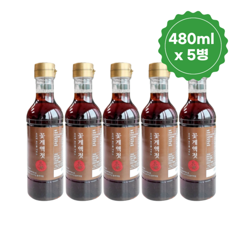 미자언니네꽃게액젓 - [미자언니네] 꽃게액젓 이영자 파김치 만능소스, 480ml, 5개