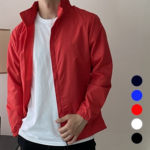 2023년 가성비 최고 단체바람막이 - 남여공용 안감망사 바람막이 점퍼