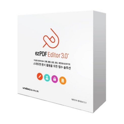 ezpdf - [유니닥스] ezPDF Editor 3.0 이지피디에프 에디터 [기업(기관)용/라이선스/1년사용] [51개 이상 구매 시 1개당 금액], 신규