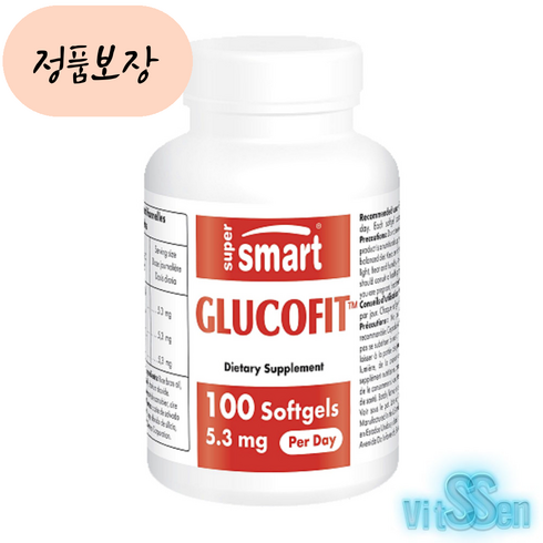 슈퍼스마트 글루코핏 5.3mg 바나바잎 추출물 100정_빠른배송_BSS_[미국홈쇼핑], 1개, 100개
