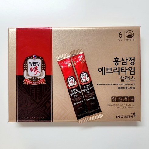 정관장 홍삼정 에브리타임 밸런스 10ml*20포 (리본포장), 200ml, 1개