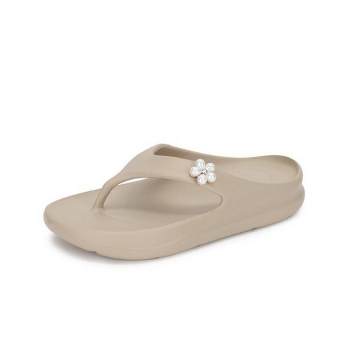 포멜카멜레슬리퍼 - [포멜카멜레] 카일리 플립플랍 BEIGE 4.5cm