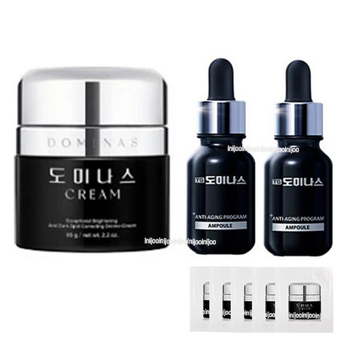 도미나스 크림 4X 기미크림 65g+앰플 15mlx2개+크림1gx5매