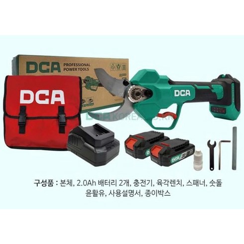 DCA 2팩세트 20V 35미리 충전전지가위 ADYD35 무선, 2개