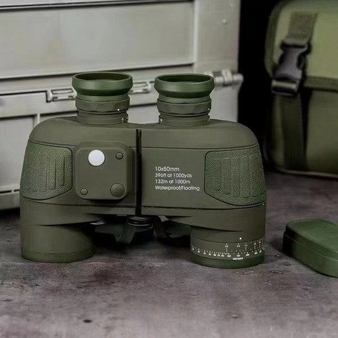 러시아 군용 쌍안경 고화질 야간 투시 10000M 야외 캠핑, Compass Army Green