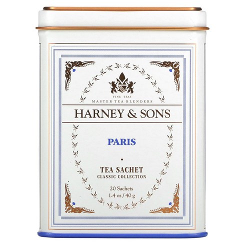 하니 앤 손즈 Harney Sons Fine Teas 파리 티 티백 20개 40g(1.4oz), 1개