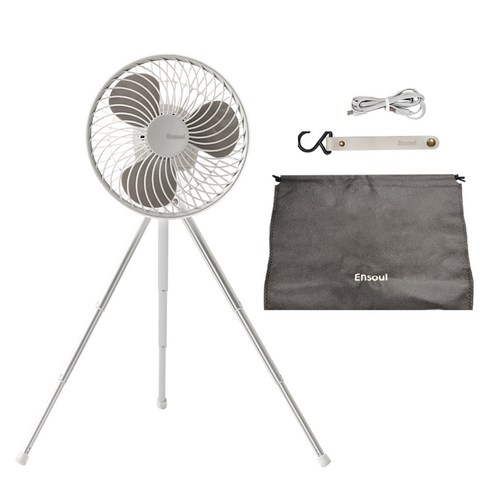 Ensoul 엔소울 캠핑용 선풍기 7.5인치 BLDC 휴대용 무선선풍기 사무실 탁상용 아웃도어용 써큘레이터, ESF-CT30