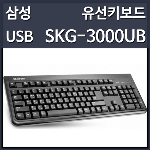 삼성전자 SKG-3000UB 유선 키보드 (USB 키스킨포함), 선택하세요