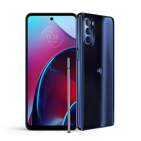 Motorola 모토 G 스타일러스 5G (2022) 언락 8/256 GB 50MP 카메라 스틸 블루, Twilight Blue