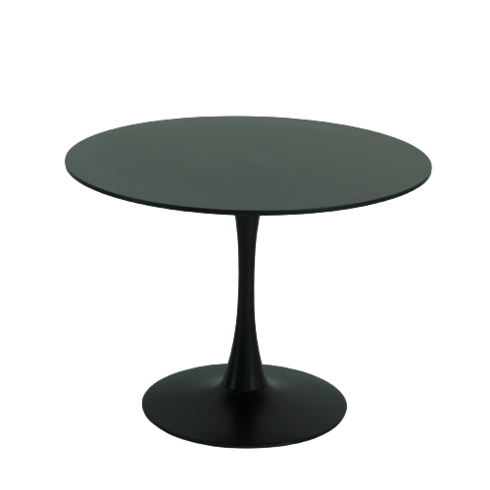 카페테이블 - 비셀리움 원형 테이블 식탁 600, 블랙
