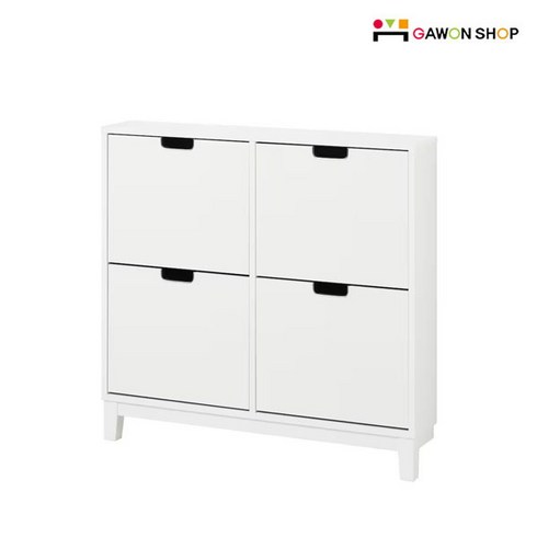 2023년 가성비 최고 이케아신발장 - [이케아] STALL 4칸 신발장 (화이트)/수납장/콘솔, 색상:화이트