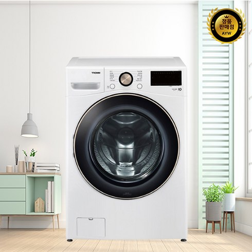 2023년 가성비 최고 드럼세탁기 - LG전자 트롬 세탁기 F21WDLP 21kg 방문설치, 화이트(유광)
