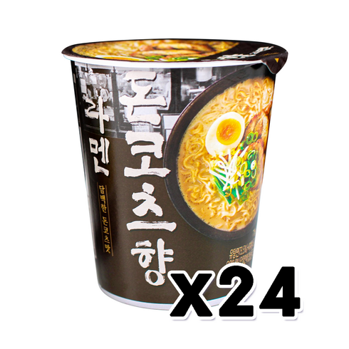 담백한 돈코츠향 라멘 컵라면 75g x 24개