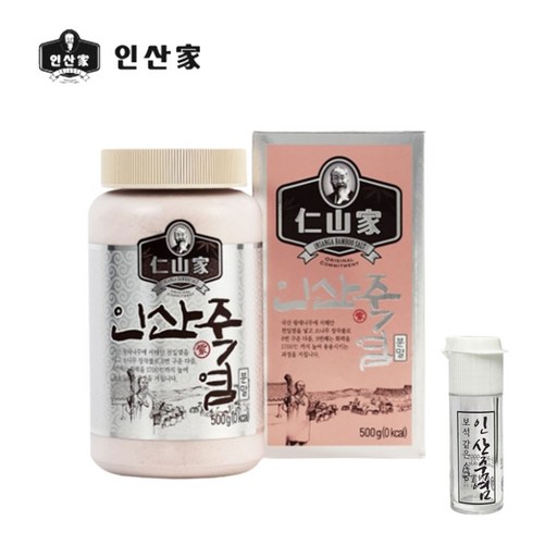 인산자죽염 - 인산가 인산가 9회 자죽염 분말 500g+32g(증정) + 건강 간식 사은품 / 9번구운 인산죽염 소금, 500g, 1개