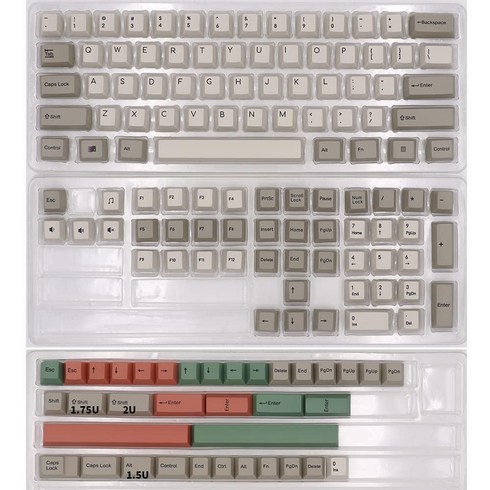 BGKYPRO 9009 테마 키캡 열 승화 PBT 세트 기계식 키보드용 126키 체리 프로파일 영어미국 레이아웃, 9009-144키