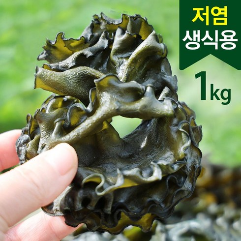 미역귀 - 해미담 미역귀1kg 건강의 섬 완도 최상급 짜지않은 생식용 저염 햇미역귀, 1개, 1kg