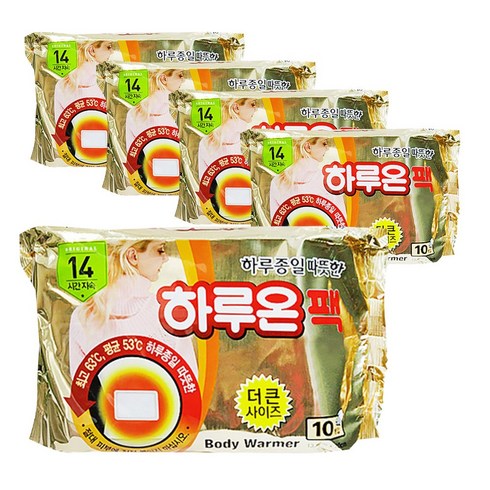 2023년 가성비 최고 하루온팩 - 하루온 붙이는 핫팩 (100매입) 2023년 최신제조, 100매입