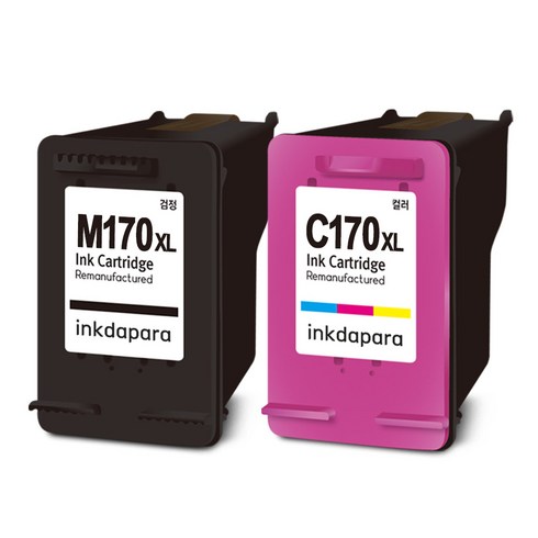 ink-m170 - 잉크다파라 삼성 호환잉크 세트 INK-M170 C170 XL SCX-1360 SCX-1365 SCX-1365W 대용량, 1세트