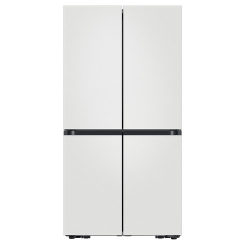 rf84c906b4w - 삼성전자 비스포크 4도어 냉장고 메탈 875L 방문설치, 매트 멜로우 화이트, RF84C906B4W