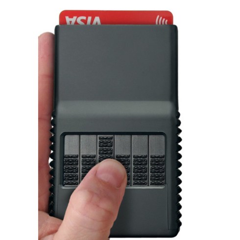 ACM wallet Satin black RFID 지갑 도난 보호 카드 케이스 해외여행