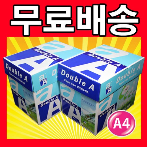 더블에이a4용지복사용지80g5000매 - 더블에이 A4 80g 5000매 2box (2박스), 1000개