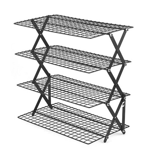 2023년 가성비 최고 캠핑선반 - SOR 캠핑 폴딩 아이언메쉬4단 선반
