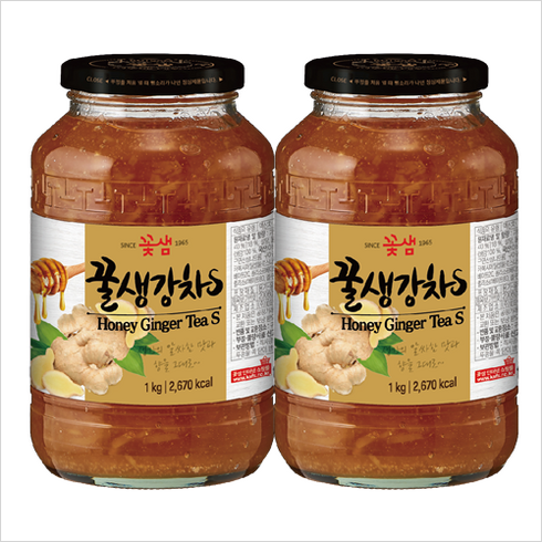 꽃샘식품 꿀생강차 S, 1kg, 1개입, 2개