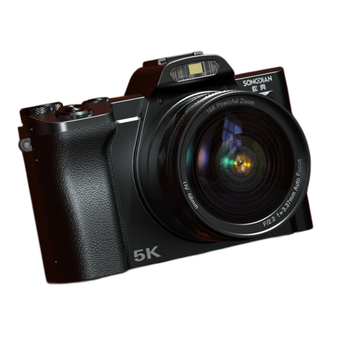미러리스디카 - 5K 고화질 디지털카메라 미러리스 디카 브이로그 여행 촬영 손떨림방지, 128G 카드, 옵션확인