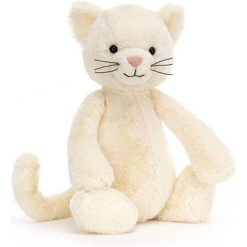 Jellycat 젤리캣 바쉬풀 크림 키티 고양이 수면 애착 인형 31cm, 상품선택