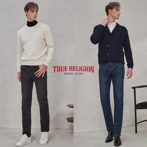[TRUERELIGION]트루릴리전 대박가격 울 블렌딩 기모 데님팬츠 2종. 남성