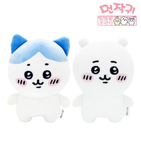 [Chiikawa] 먼작귀 나가노 치이카와 농담곰 캐릭터 인형 라이센스 정품, 하치와레 25cm