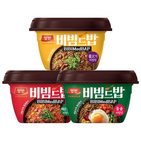 비빔밥 - 동원 양반 비빔드밥 매운참치 + 불고기 + 돌솥 비빔밥(컵) 4개씩 총12개, 상세 설명 참조, 상세 설명 참조, 상세 설명 참조