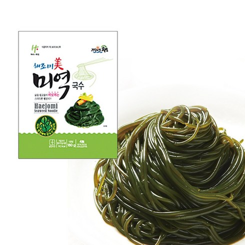 저칼로리 해조미 미역국수(10개)(소스없음), 180g, 10개